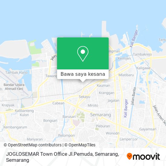 Peta JOGLOSEMAR Town Office Jl.Pemuda, Semarang