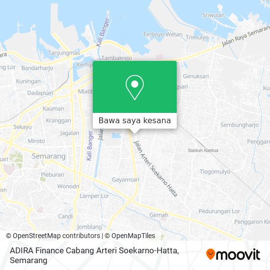 Peta ADIRA Finance Cabang Arteri Soekarno-Hatta