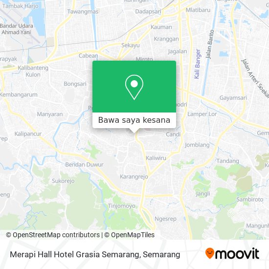 Peta Merapi Hall Hotel Grasia Semarang
