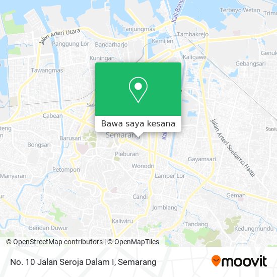 Peta No. 10 Jalan Seroja Dalam I