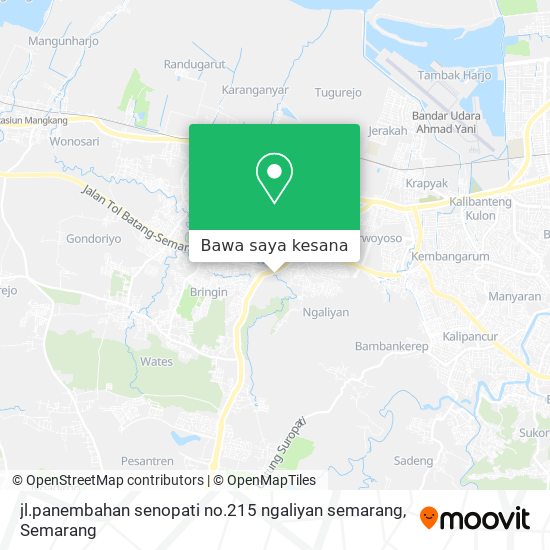 Peta jl.panembahan senopati no.215 ngaliyan semarang