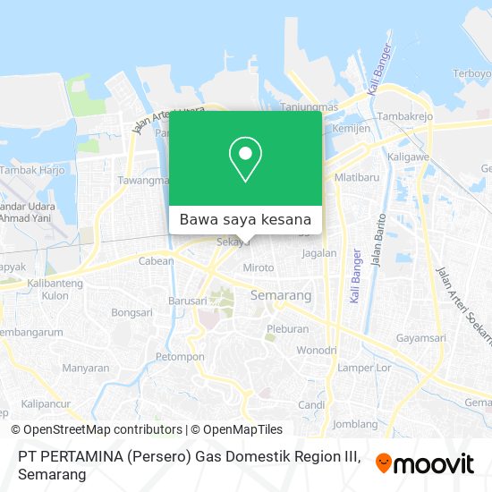 Peta PT PERTAMINA (Persero) Gas Domestik Region III