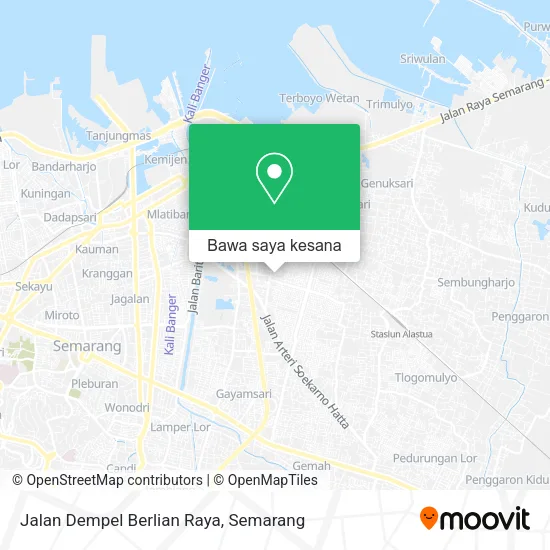 Peta Jalan Dempel Berlian Raya