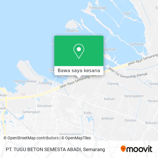 Peta PT. TUGU BETON SEMESTA ABADI