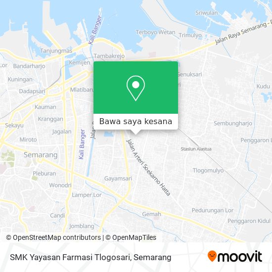 Peta SMK Yayasan Farmasi Tlogosari