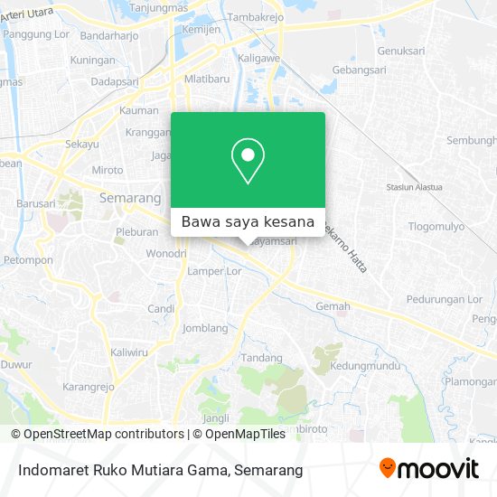 Peta Indomaret Ruko Mutiara Gama