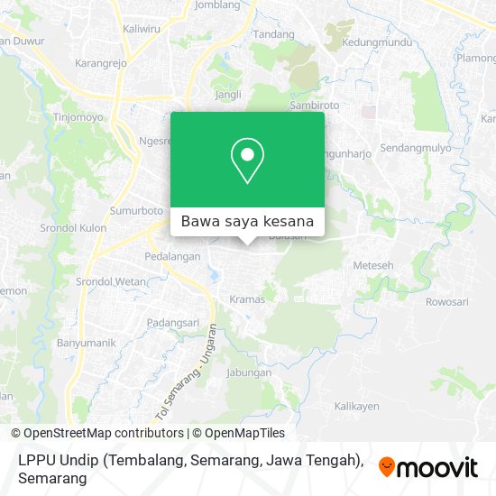 Peta LPPU Undip (Tembalang, Semarang, Jawa Tengah)