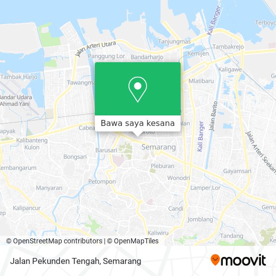 Peta Jalan Pekunden Tengah