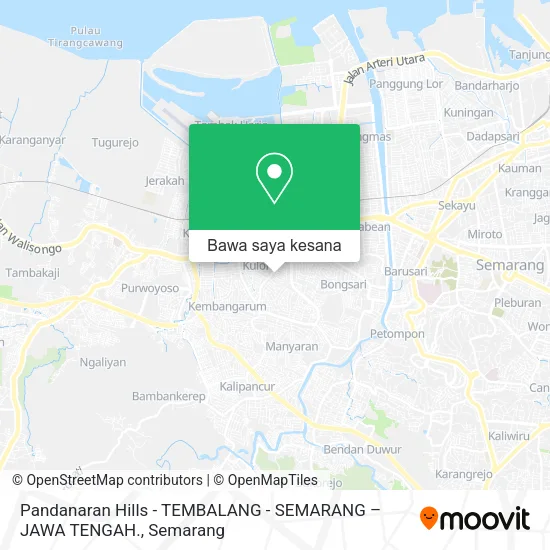Peta Pandanaran Hills - TEMBALANG - SEMARANG – JAWA TENGAH.
