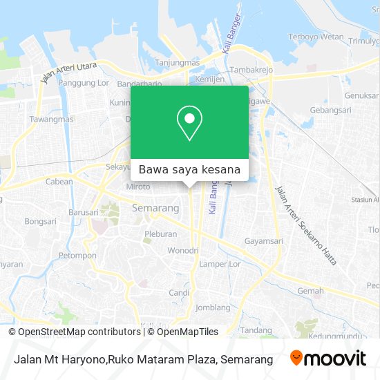 Peta Jalan Mt Haryono,Ruko Mataram Plaza