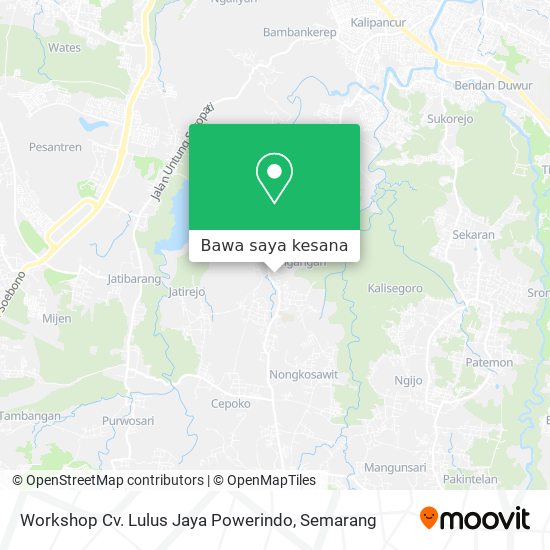 Peta Workshop Cv. Lulus Jaya Powerindo