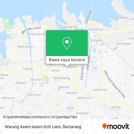 Peta Warung Asem-Asem Koh Liem