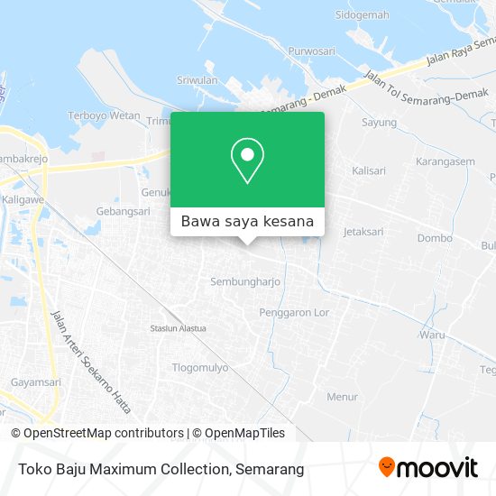 Peta Toko Baju Maximum Collection