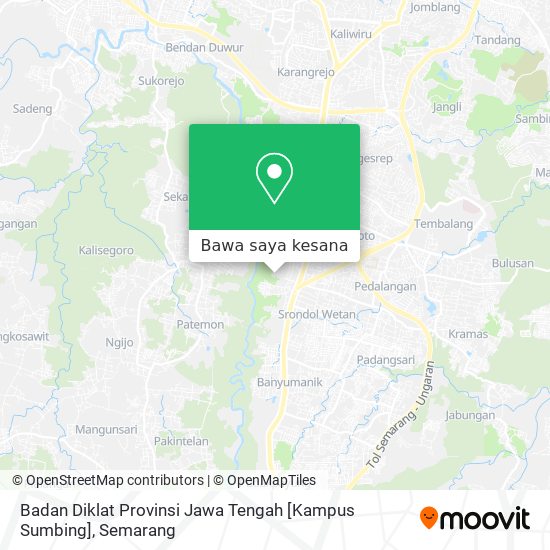 Peta Badan Diklat Provinsi Jawa Tengah [Kampus Sumbing]