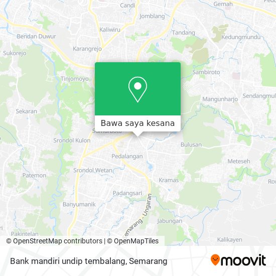 Peta Bank mandiri undip tembalang