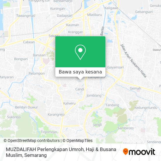 Peta MUZDALIFAH Perlengkapan Umroh, Haji & Busana Muslim