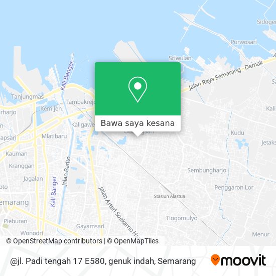 Peta @jl. Padi tengah 17 E580, genuk indah