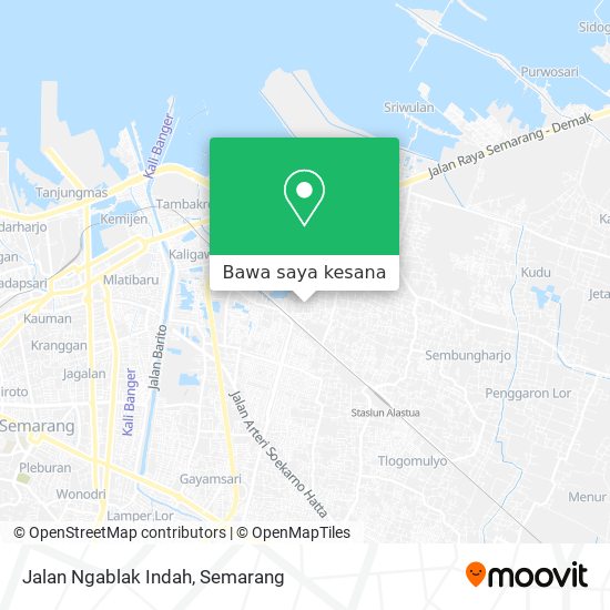 Peta Jalan Ngablak Indah