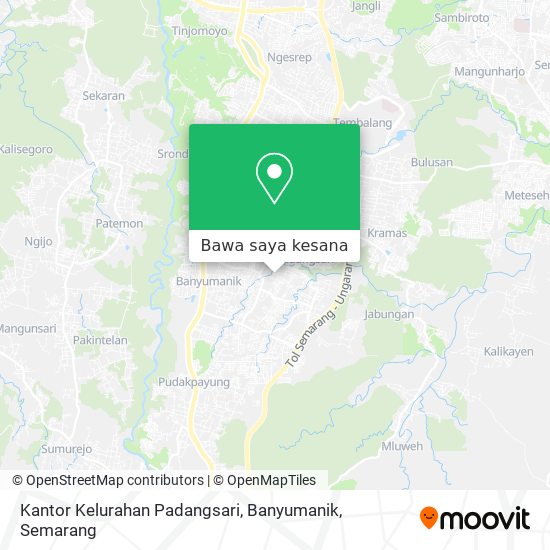 Peta Kantor Kelurahan Padangsari, Banyumanik