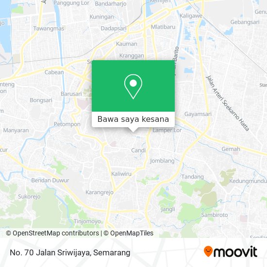 Peta No. 70 Jalan Sriwijaya