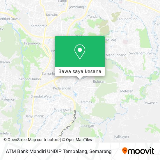 Peta ATM Bank Mandiri UNDIP Tembalang