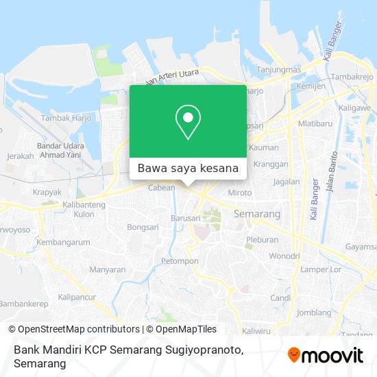 Peta Bank Mandiri KCP Semarang Sugiyopranoto