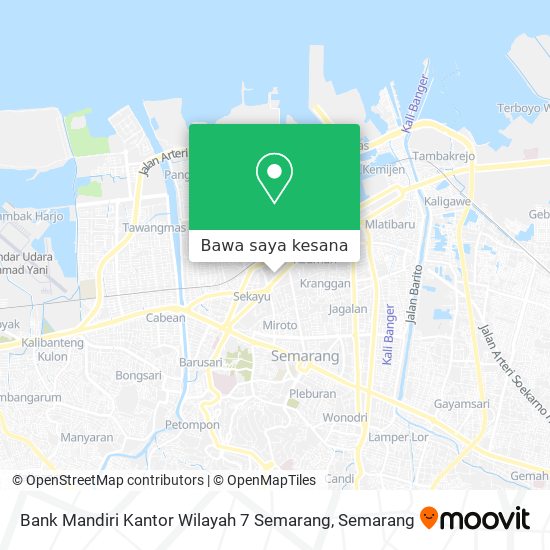 Peta Bank Mandiri Kantor Wilayah 7 Semarang