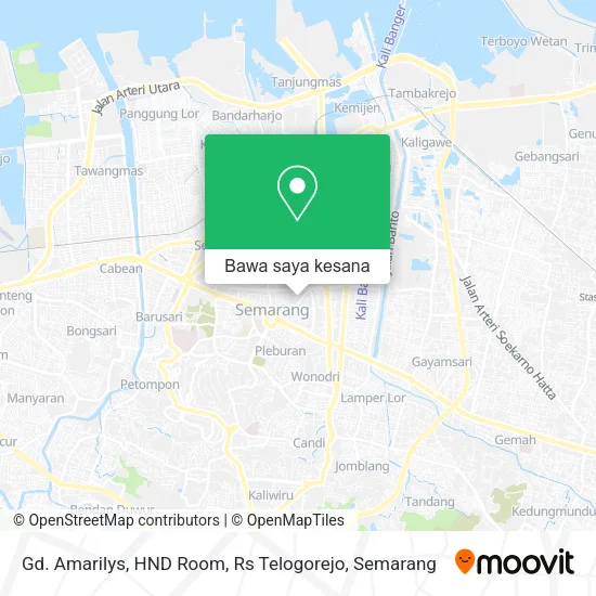 Peta Gd. Amarilys, HND Room, Rs Telogorejo