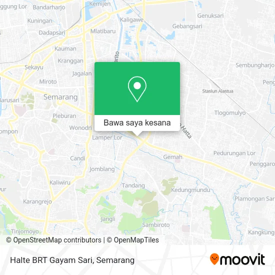 Peta Halte BRT Gayam Sari