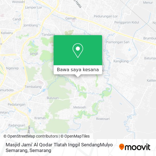 Peta Masjid Jami' Al Qodar Tlatah Inggil SendangMulyo Semarang