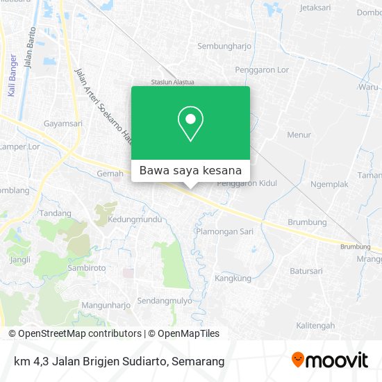 Peta km 4,3 Jalan Brigjen Sudiarto