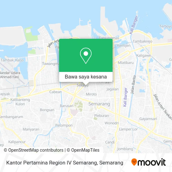 Peta Kantor Pertamina Region IV Semarang