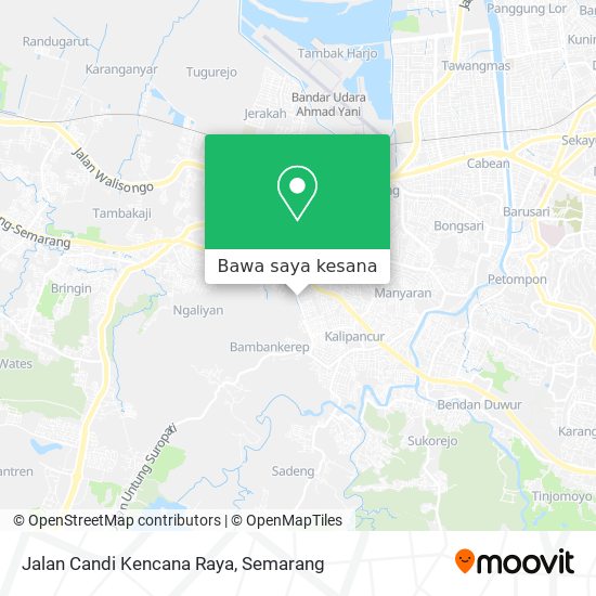 Peta Jalan Candi Kencana Raya