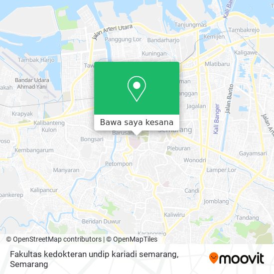 Peta Fakultas kedokteran undip kariadi semarang