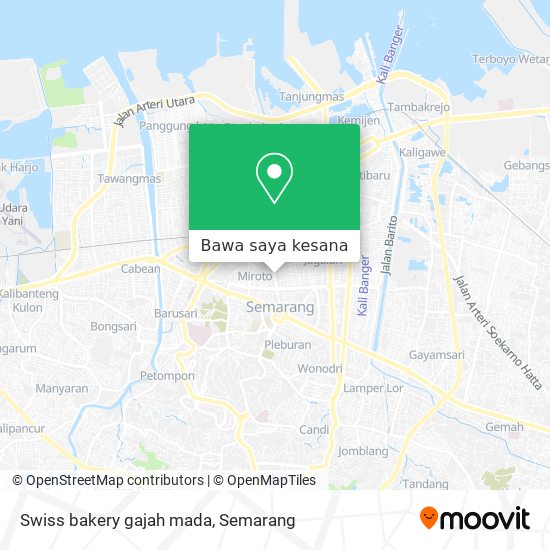 Peta Swiss bakery gajah mada