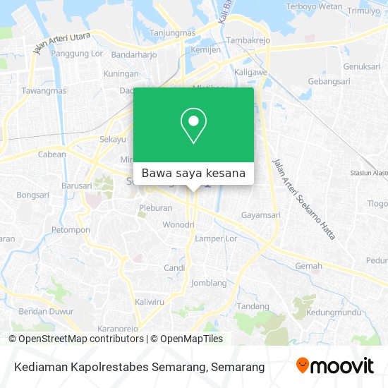 Peta Kediaman Kapolrestabes Semarang