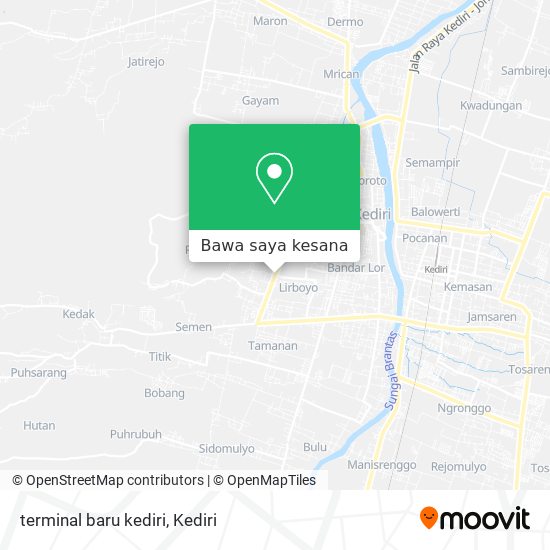 Peta terminal baru kediri