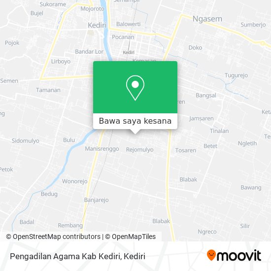 Peta Pengadilan Agama Kab Kediri