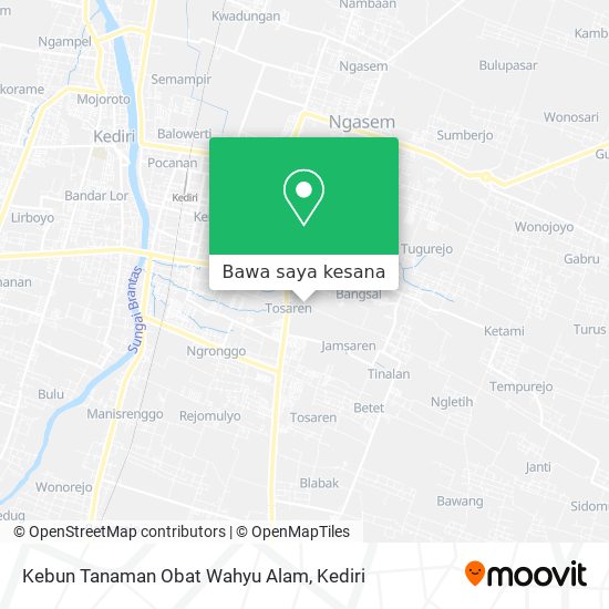 Peta Kebun Tanaman Obat Wahyu Alam