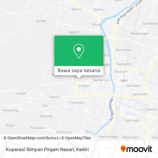 Peta Koperasi Simpan Pinjam Nasari