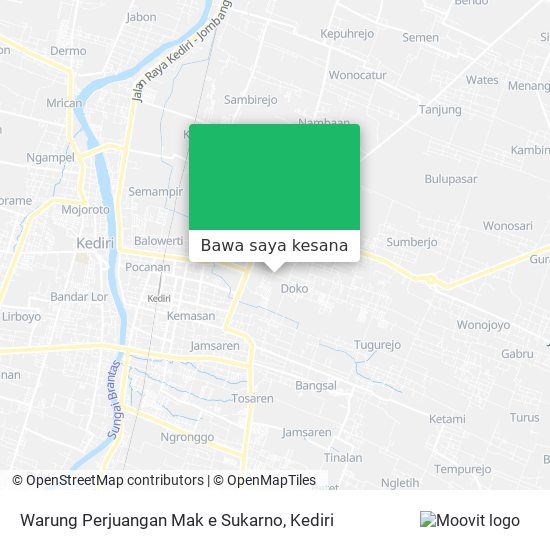 Peta Warung Perjuangan Mak e Sukarno
