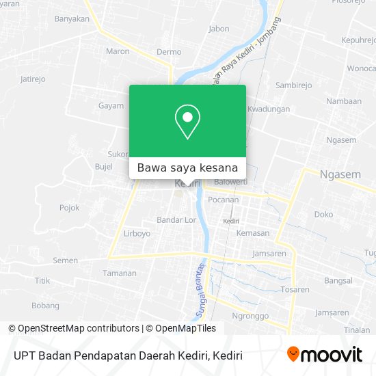 Peta UPT Badan Pendapatan Daerah Kediri