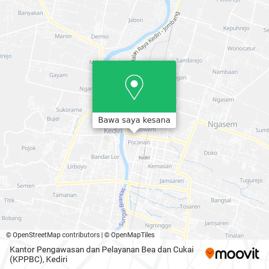 Peta Kantor Pengawasan dan Pelayanan Bea dan Cukai (KPPBC)