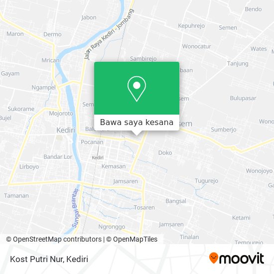 Peta Kost Putri Nur