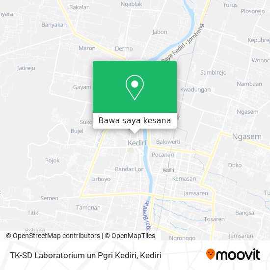 Peta TK-SD Laboratorium un Pgri Kediri