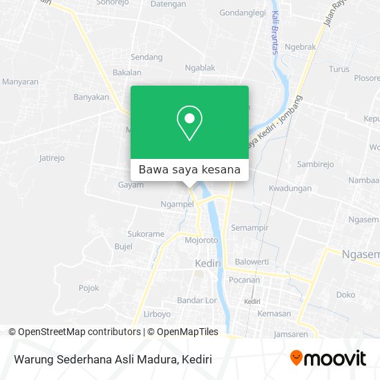 Peta Warung Sederhana Asli Madura