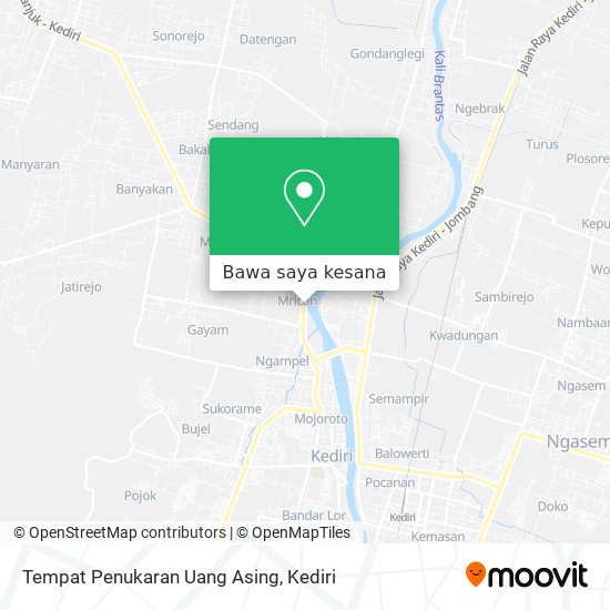 Peta Tempat Penukaran Uang Asing