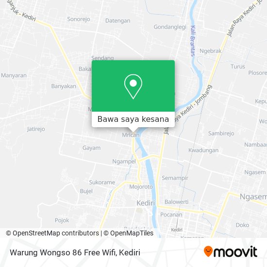 Peta Warung Wongso 86 Free Wifi