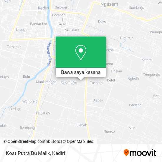 Peta Kost Putra Bu Malik