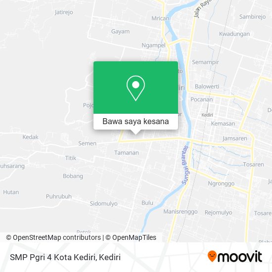 Peta SMP Pgri 4 Kota Kediri